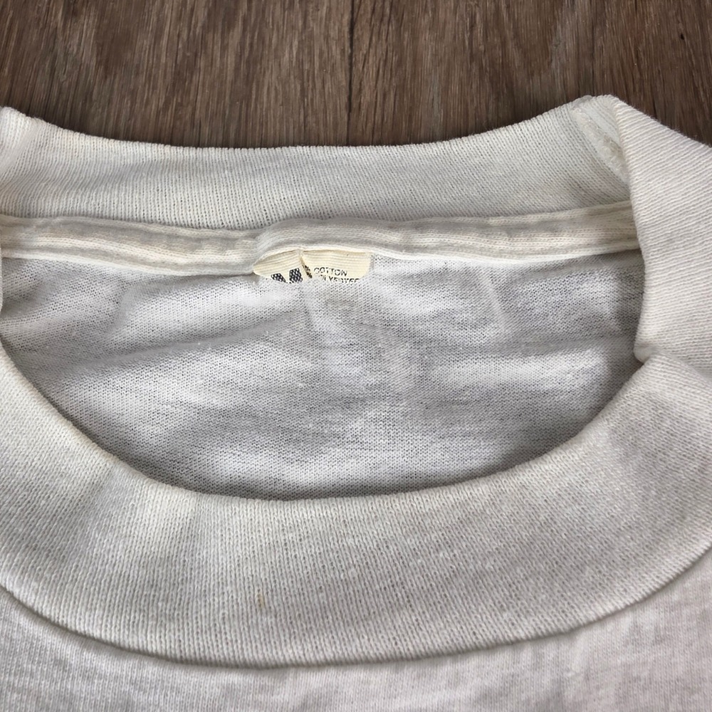 Vintage 1986 Helium Beach Party Surf T Shirt Single Stitch Thin White Small - Picture 2 of 12